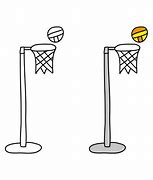 Image result for Netball Post Cartoon