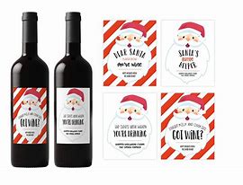 Image result for Christmas Wine Labels