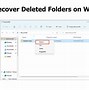 Image result for Retrieve Deleted Folder