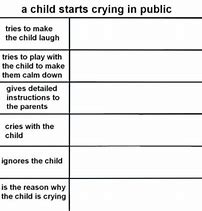 Image result for A Child Starts Crying in Public Meme Template