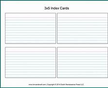 Image result for Printable 5X8 Index Card Template