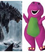 Image result for Barney Godzilla Meme
