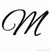 Image result for M Script Font