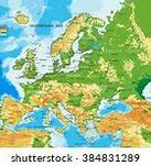 Image result for A Physical Map of Europe