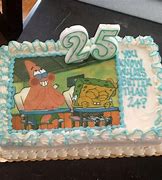 Image result for Spongebob 25th Birthday Cake