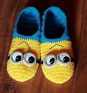 Image result for Crochet Minion Slippers