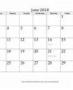 Image result for June 2018 Calendar Printable Org