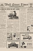 Image result for Vintage Newspaper Template