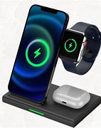 Image result for 3 in 1 Wireless Charger Stand for iPhone