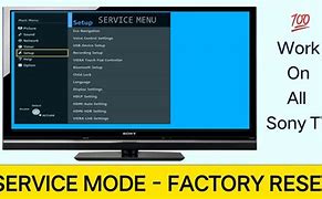 Image result for Sony Service Menu