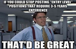 Image result for Job Experience Meme