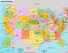 Image result for United States Map and Cities