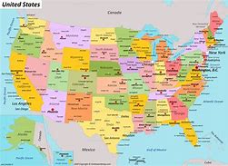 Image result for State Names On Map