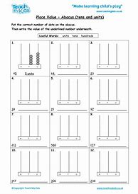 Image result for Abacus Worksheets for Beginners
