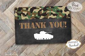 Image result for Thank You Birthday Gift Military Image