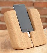 Image result for iphone charging stands wooden