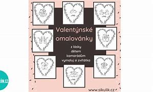 Image result for Valentynske Omalovanky
