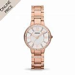 Image result for Fossil Silver and Rose Gold Watch