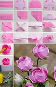 Image result for How Make Paper Roses