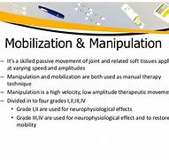 Image result for Spinal Manipulation vs Mobilization