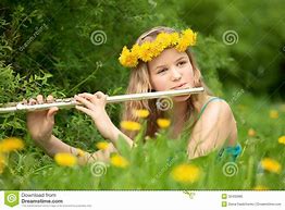 Image result for Anime Girl Playing Flute