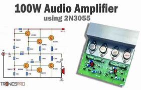 Image result for 100W Audio Amplifier Circuit Diagram