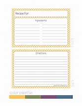 Image result for 4X6 Recipe Card Template Free Editable