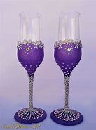 Image result for Purple Champagne Flutes