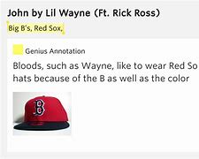 Image result for Lil Wayne Red Sox