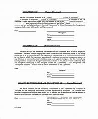 Image result for Assignment of Contract Form