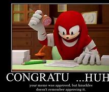 Image result for Sonic the Hedgehog Knuckles Meme