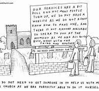 Image result for Cartoon of Church with Gun On the Wall