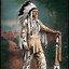 Image result for Color Photograph of a Native American Chief