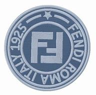 Image result for Fendi Logo Machine Embroidery Design