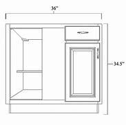 Image result for 36 Inch Blind Corner Cabinet