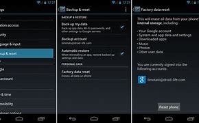 Image result for Android Factory Reset Screen