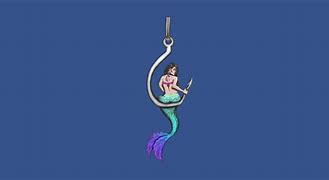 Image result for Mermaid On Fish Hook Decal