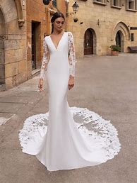 Image result for Sleeved Wedding Dress