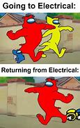 Image result for Among Us Electrical Meme