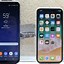 Image result for Samsung Galaxy S9 Screen Size vs iPhone 8
