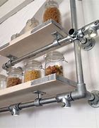 Image result for Wall Mounted Industrial Kitchen Rack