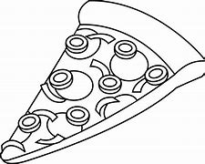 Image result for Black and White Italian Pizza Slice Clip Art