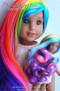 Image result for American Girl Doll Rainbow Hair