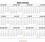 Image result for Calendar 2018 Printable Free Download