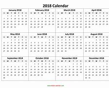 Image result for Annual Calendar Printable Vertically and Horizontal 2018
