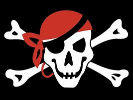 Image result for Red Pirate Skull