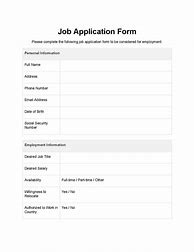 Image result for Employment Application Form
