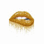 Image result for Gold Glitter Lips