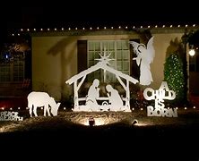 Image result for Outdoor Christmas Nativity Scene