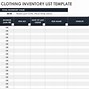 Image result for Simple Blank Inventory List Template